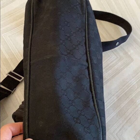 Gucci Black GG Motif Canvas Diaper Bag - Picture 4 of 8